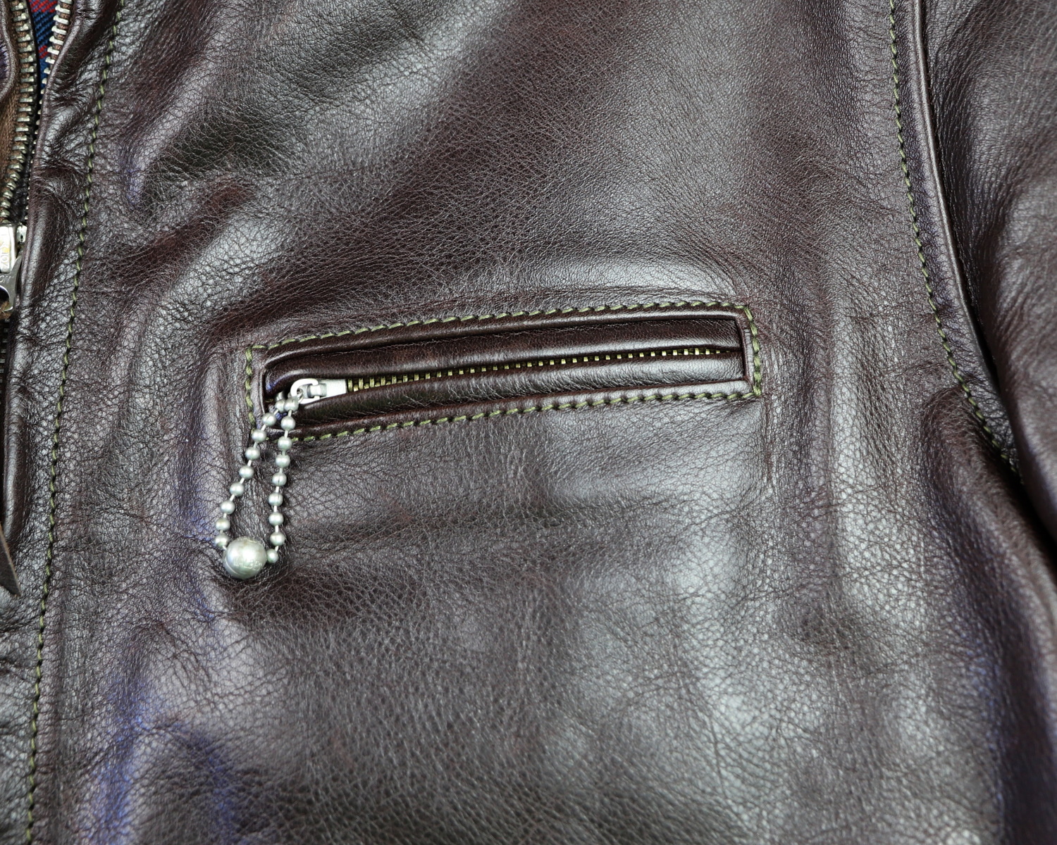 Aero Sunburst Dark Seal Vicenza Horsehide MR5 chest pocket.jpg