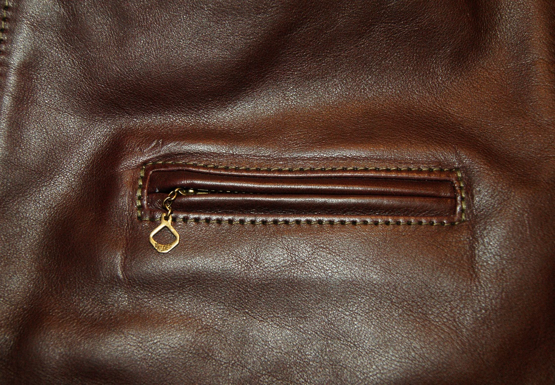 Aero Sunburst Dustbowl Cordovan Vicenza Horsehide 42 chest pocket.jpg