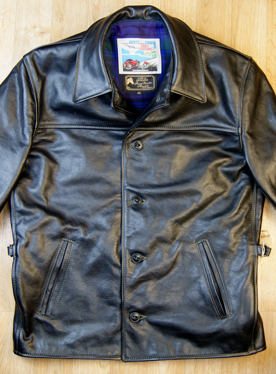 Aero Teamster Black Vicenza Horsehide BZ9 front.jpg