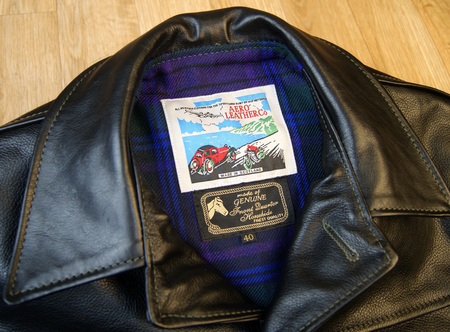 Aero Teamster Black Vicenza Horsehide BZ9 tag.jpg