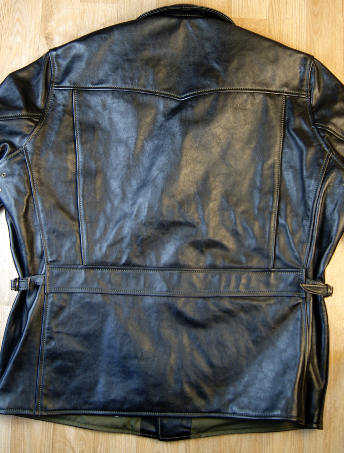 Aero Teamster Blackened Brown Vicenza Horsehide BE6 back.jpg