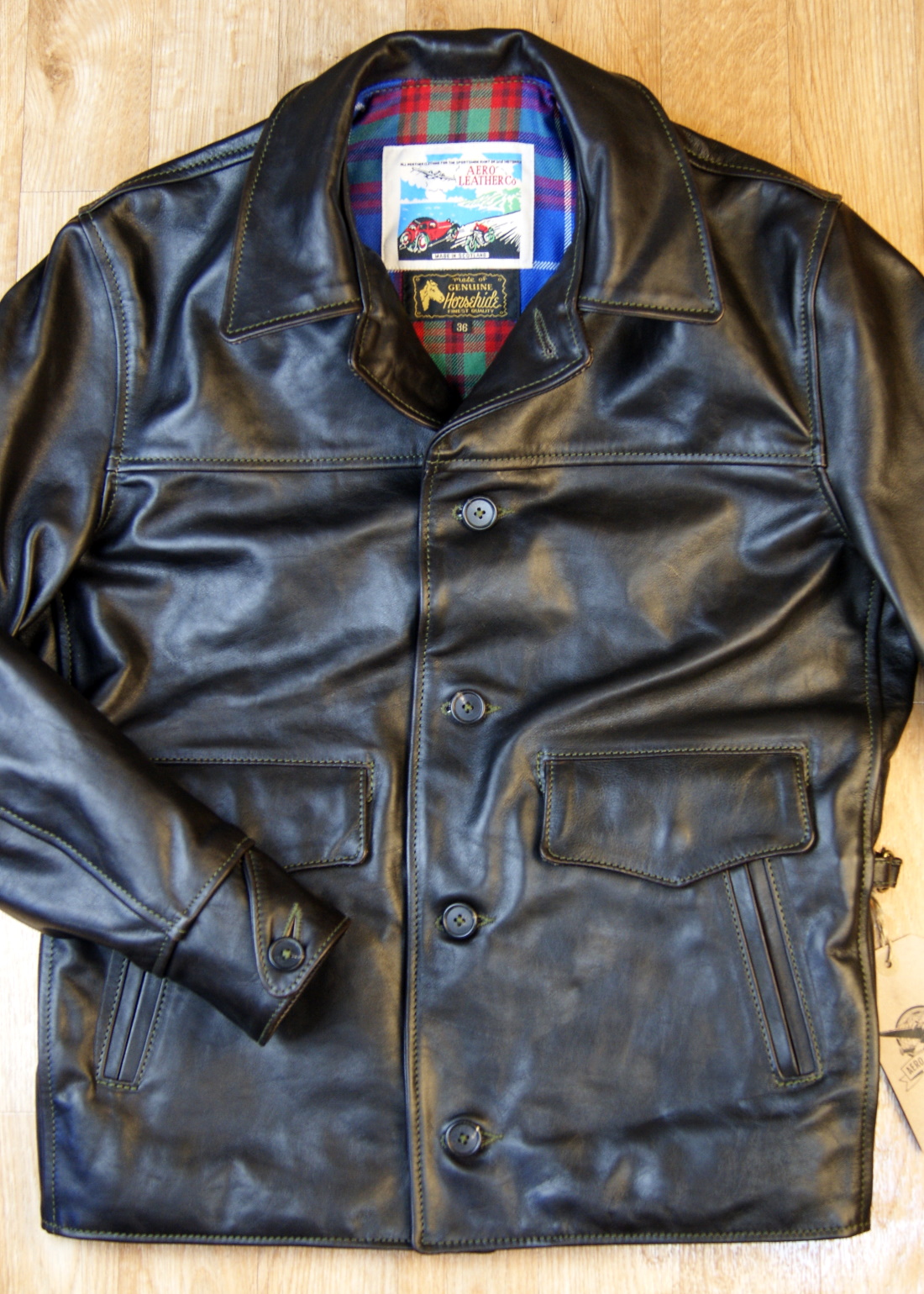 Aero Teamster Blackened Brown Vicenza Horsehide KDU front.jpg