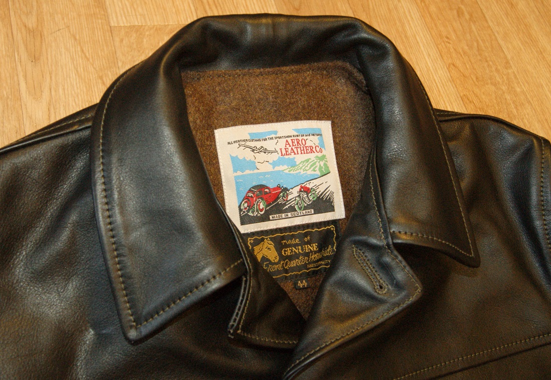 Aero Teamster Blackened Brown Vicenza Horsehide tag.jpg