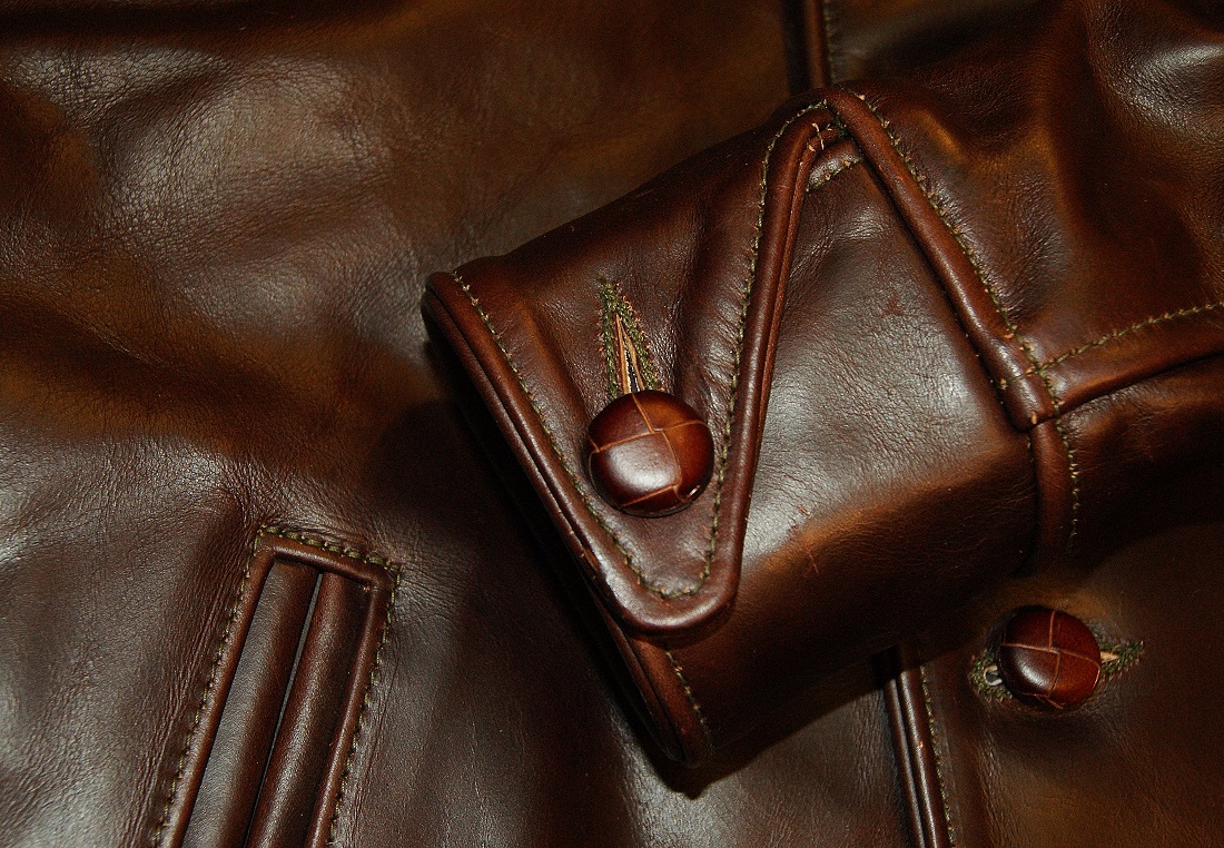 Aero Teamster Brown CXL Steerhide cuff.jpg