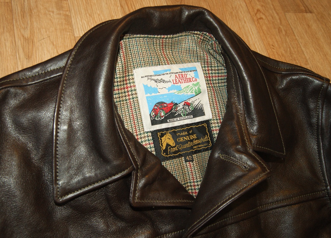 Aero Teamster Dark Seal Vicenza Horsehide K6F tag.jpg