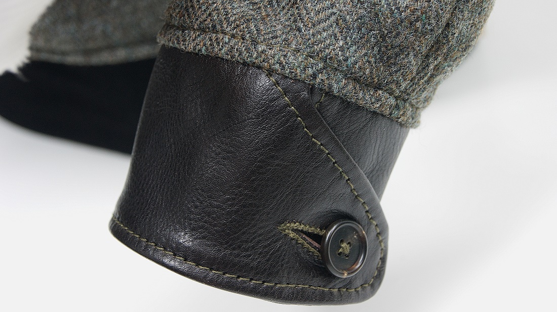 Aero Tweed and Horsehide Premier Bootlegger cuff.jpg