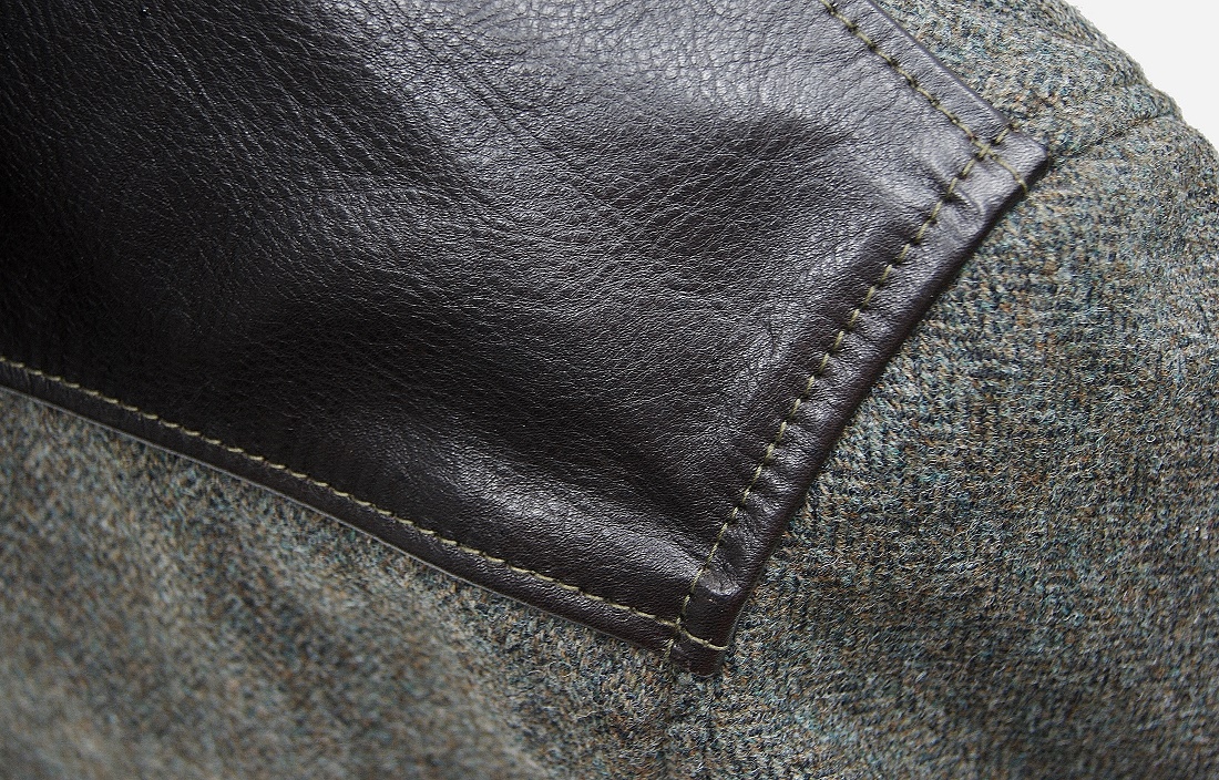 Aero Tweed and Horsehide Premier Bootlegger yoke.jpg