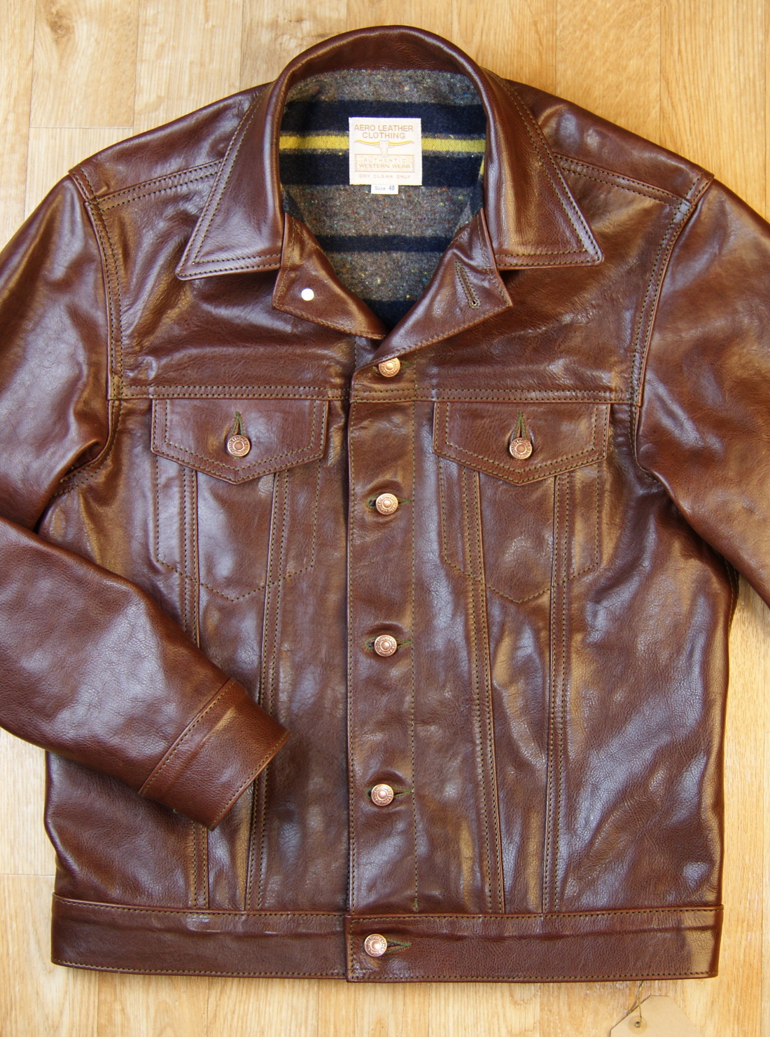 Aero Type 3 557XX Tobacco Badalassi Cowhide front.jpg