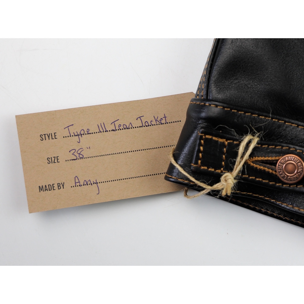 Aero Type 3 Jean Jacket Blackened Brown Vicenza Y7V name tag IG square.jpg