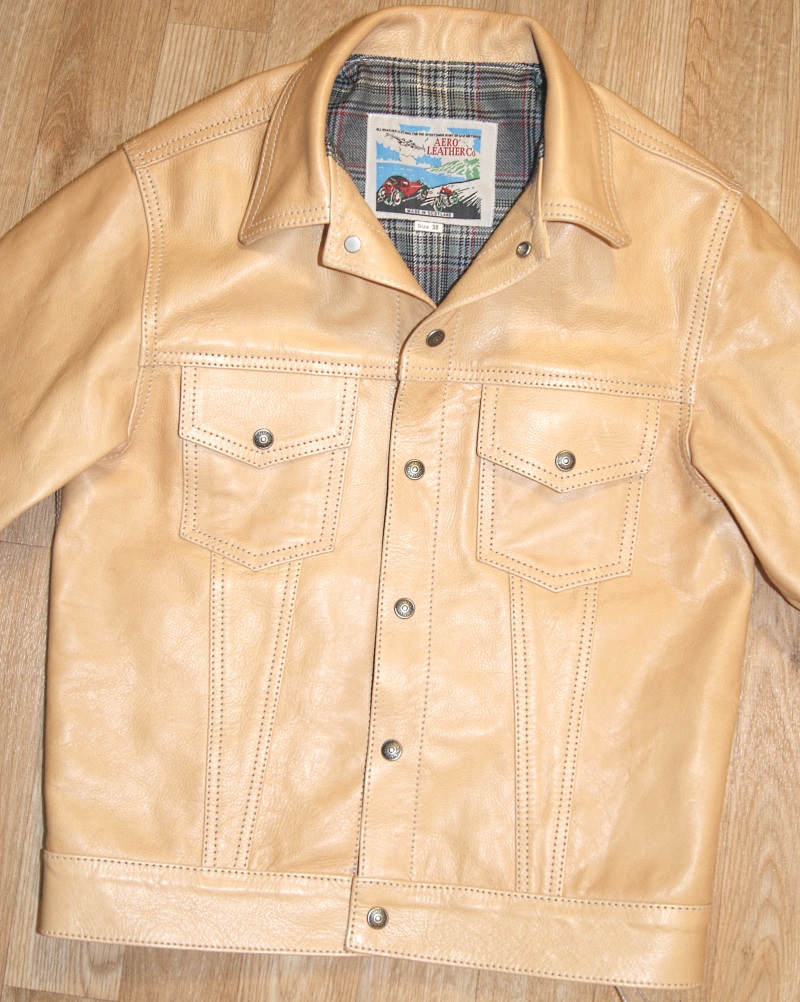 Aero Type 3 Jean Jacket Natural Vicenza Horsehide 38 front.jpg