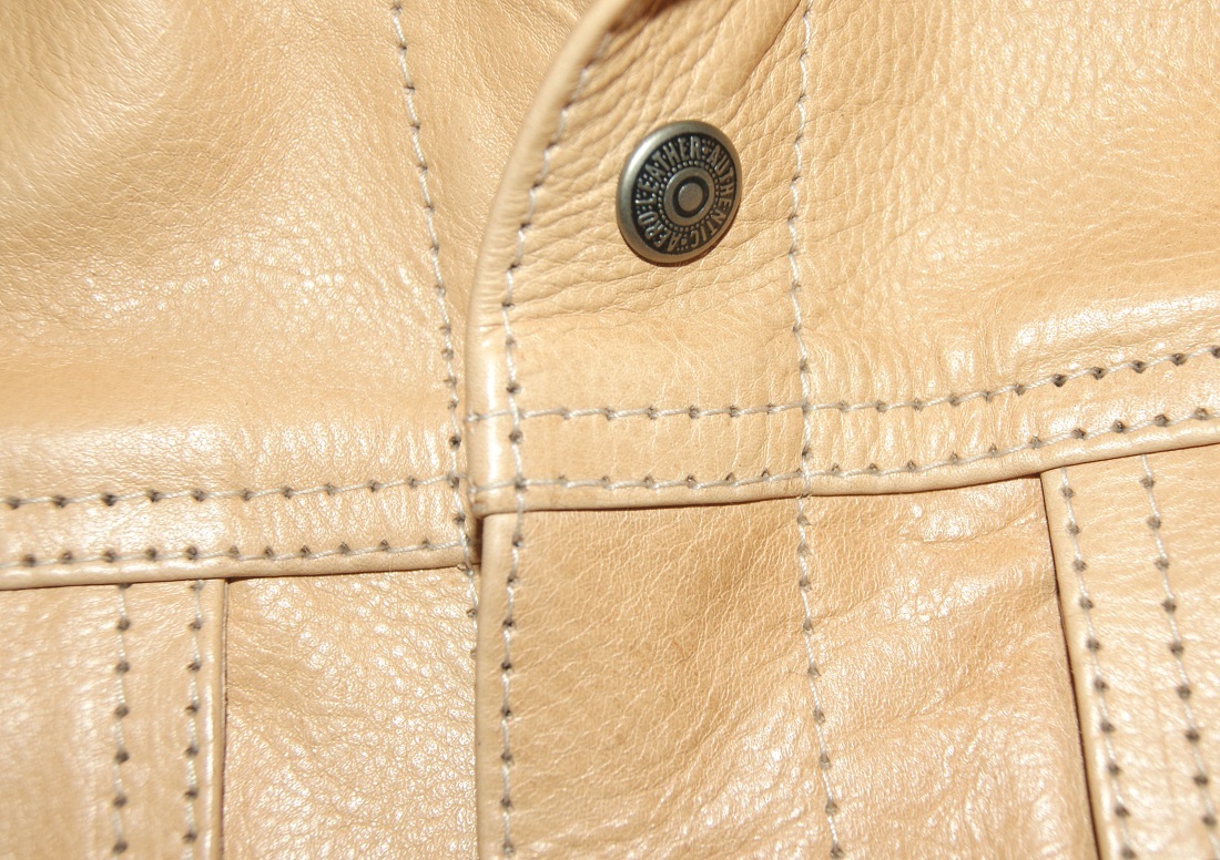 Aero Type 3 Jean Jacket Natural Vicenza Horsehide 38 snap.jpg