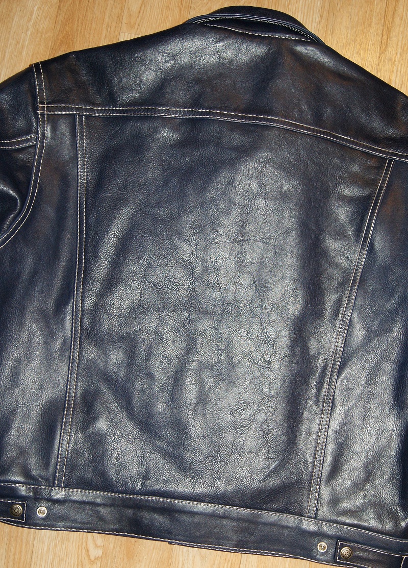 Aero Type 3 Navy Blue Vicenza Horsehide back.jpg