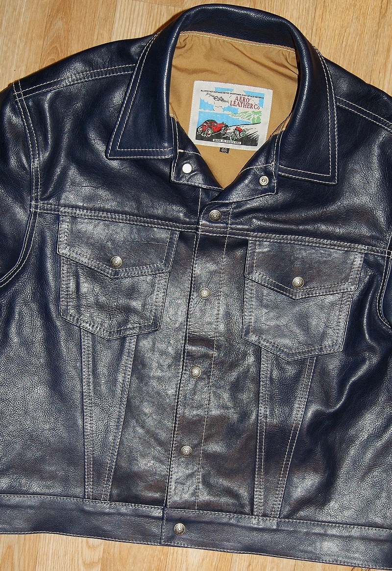 Aero Type 3 Navy Blue Vicenza Horsehide front.jpg