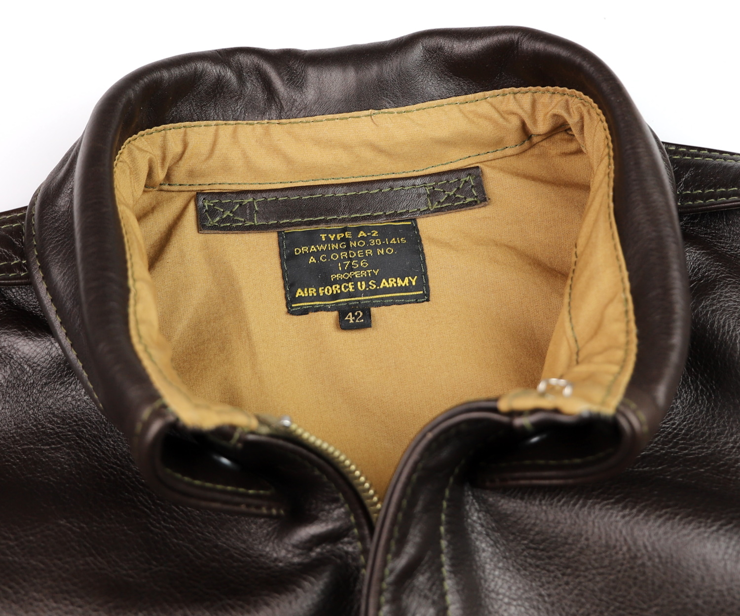 Aero Unknown Maker 1756 Dark Seal Vicenza Horsehide A5F collar.jpg