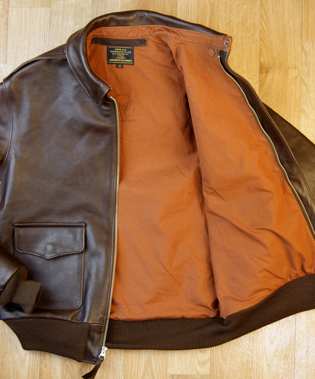 Aero Unknown Maker 1756 Dark Seal Vicenza Horsehide DP2 rust lining.jpg