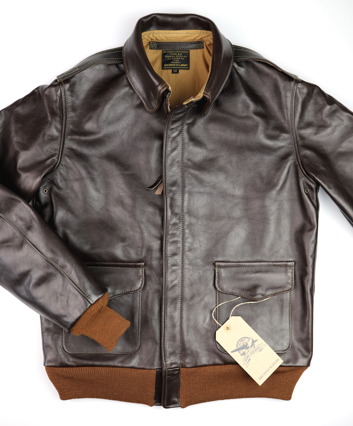 Aero Unknown Maker 1756 Dark Seal Vicenza Horsehide F8V front.jpg