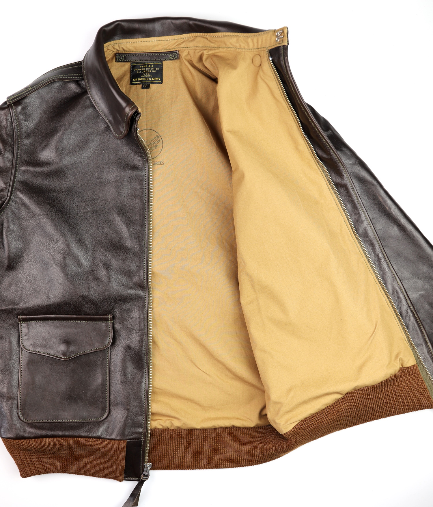 Aero Unknown Maker 1756 Dark Seal Vicenza Horsehide F8V tan cotton lining.jpg