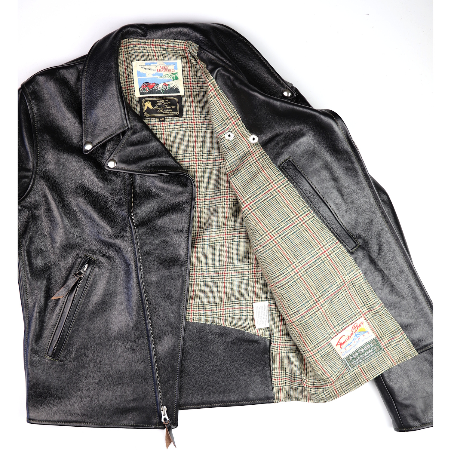 Aero Vincent Blackened Brown Vicenza Minto Check wool lining  IG square.jpg