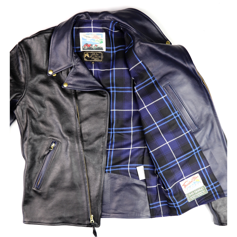 Aero Vincent Two-Tone Black and Navy Vicenza JW8 Patriot Modern tartan lining.jpg