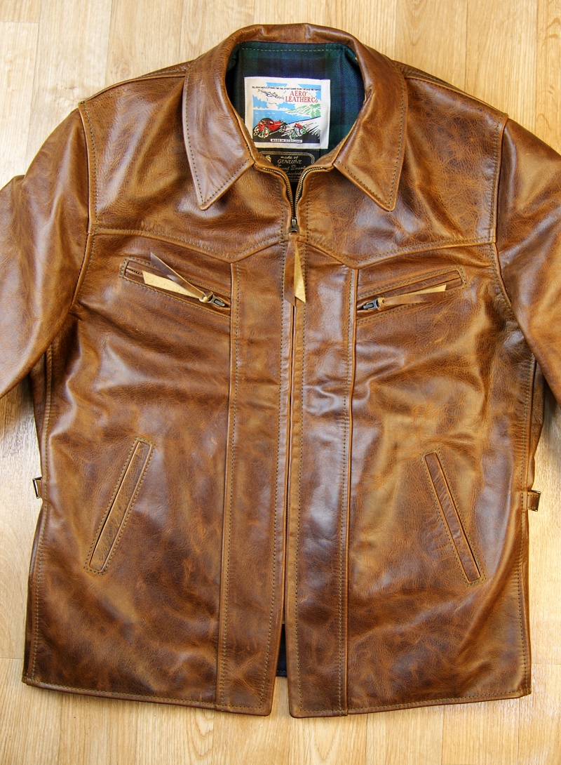 Aero Wayfarer Battered Tan Horsehide front.jpg