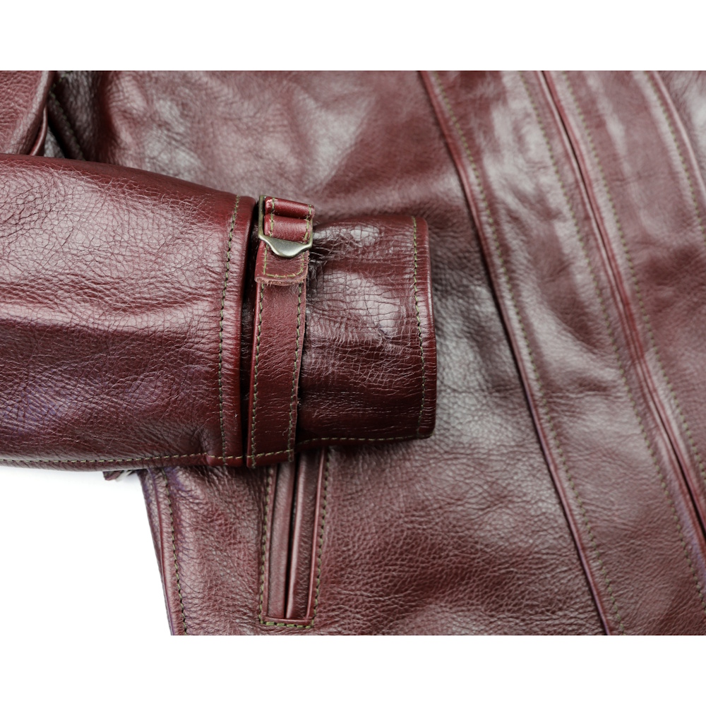 Aero Wayfarer Cordovan Vicenza horsehide cinch cuff.jpg