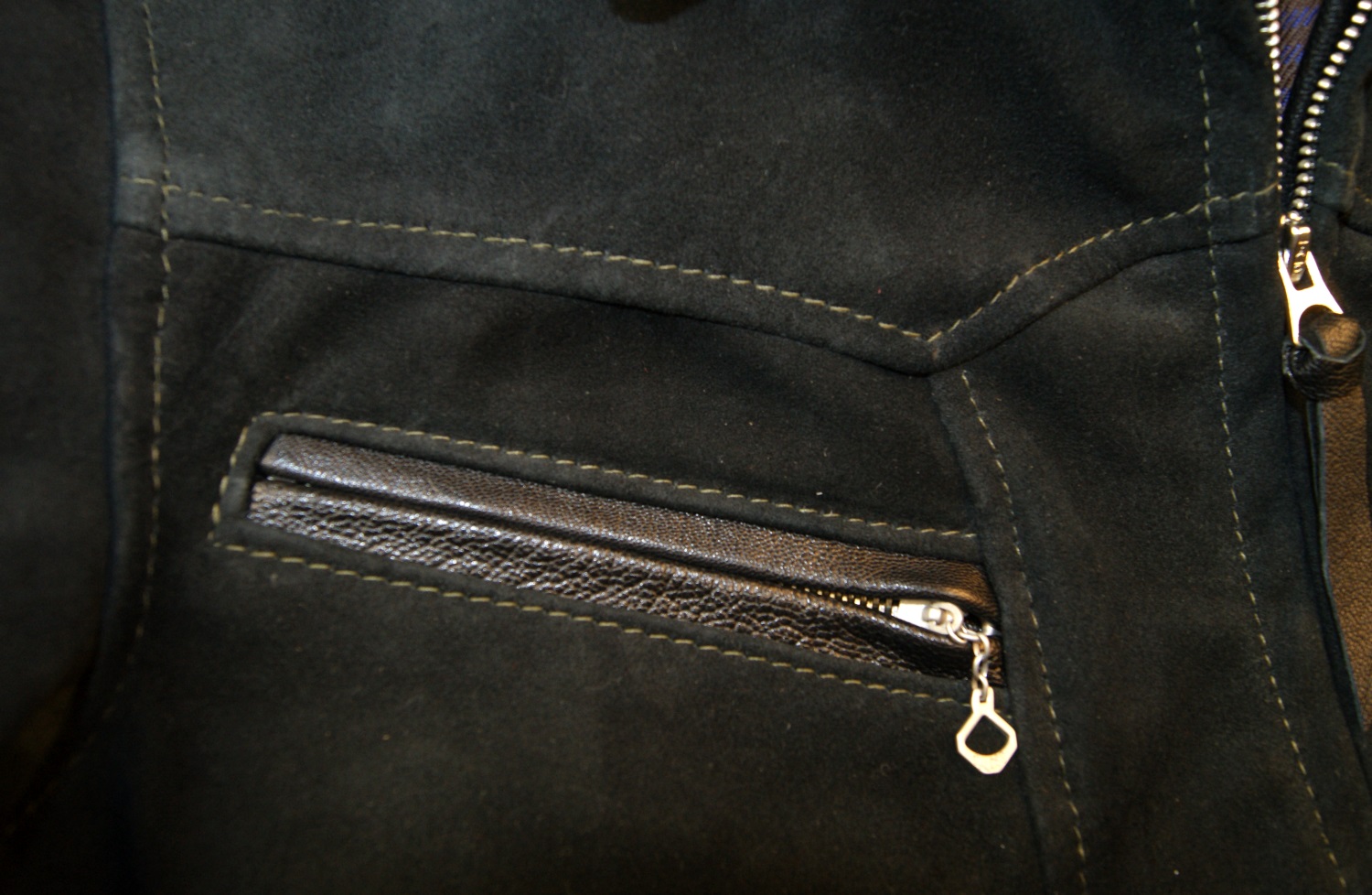 Aero Wayfarer Reverse Black Goatskin chest pocket.jpg