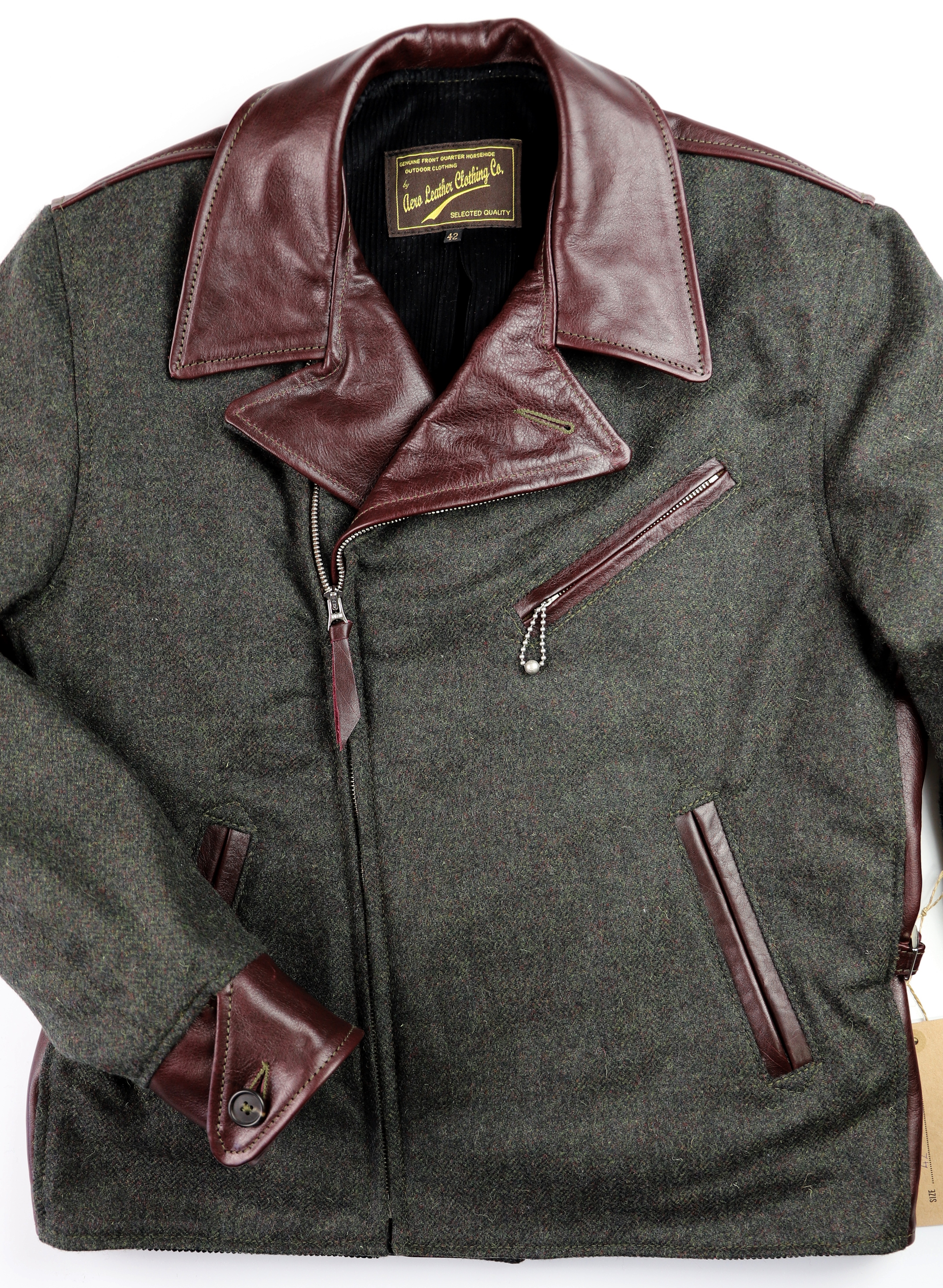 Aero Wool and Horsehide STF Bootlegger Cordovan Vicenza B77 Front.jpg