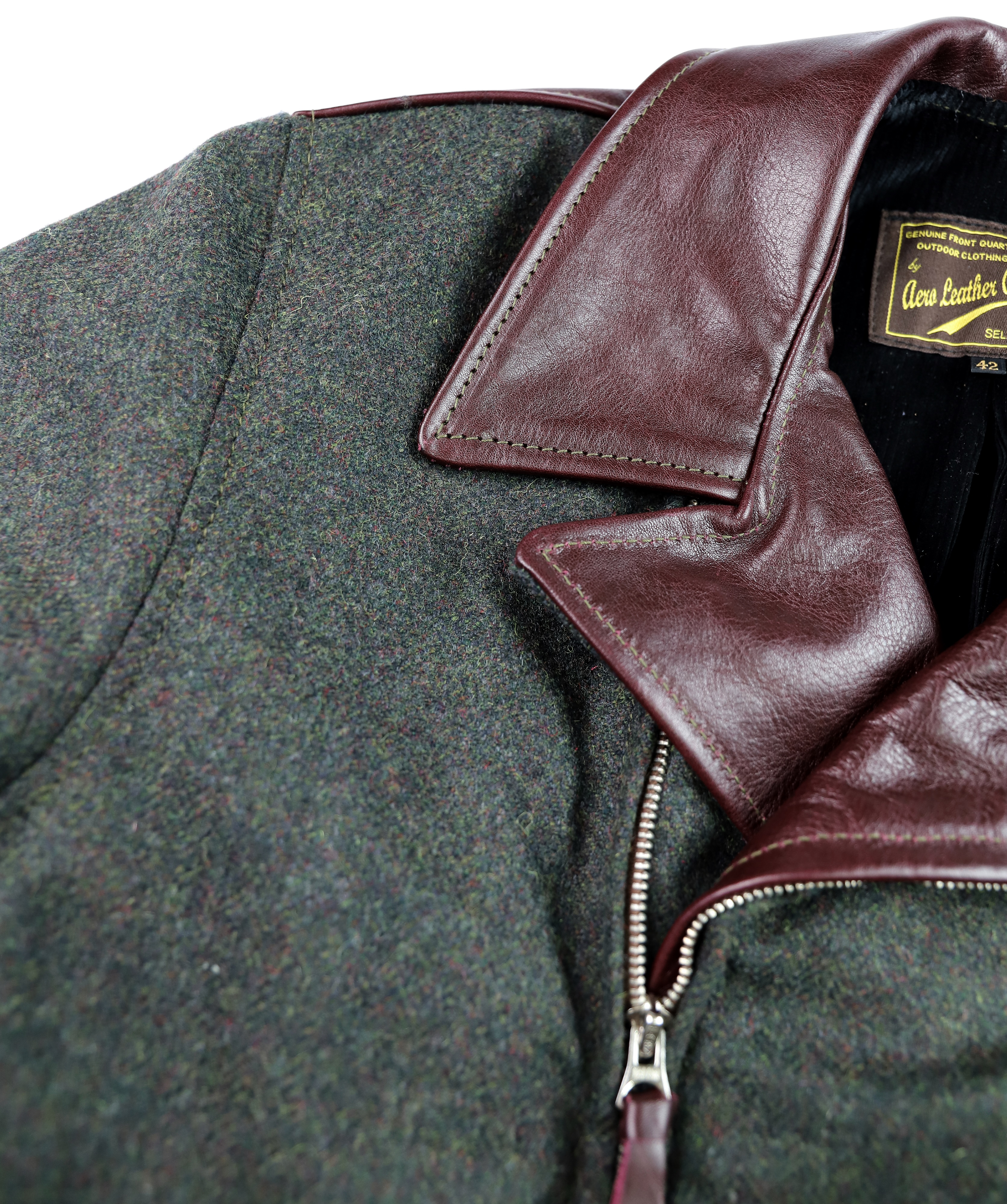 Aero Wool and Horsehide STF Bootlegger Cordovan Vicenza B77 Right Shoulder.jpg