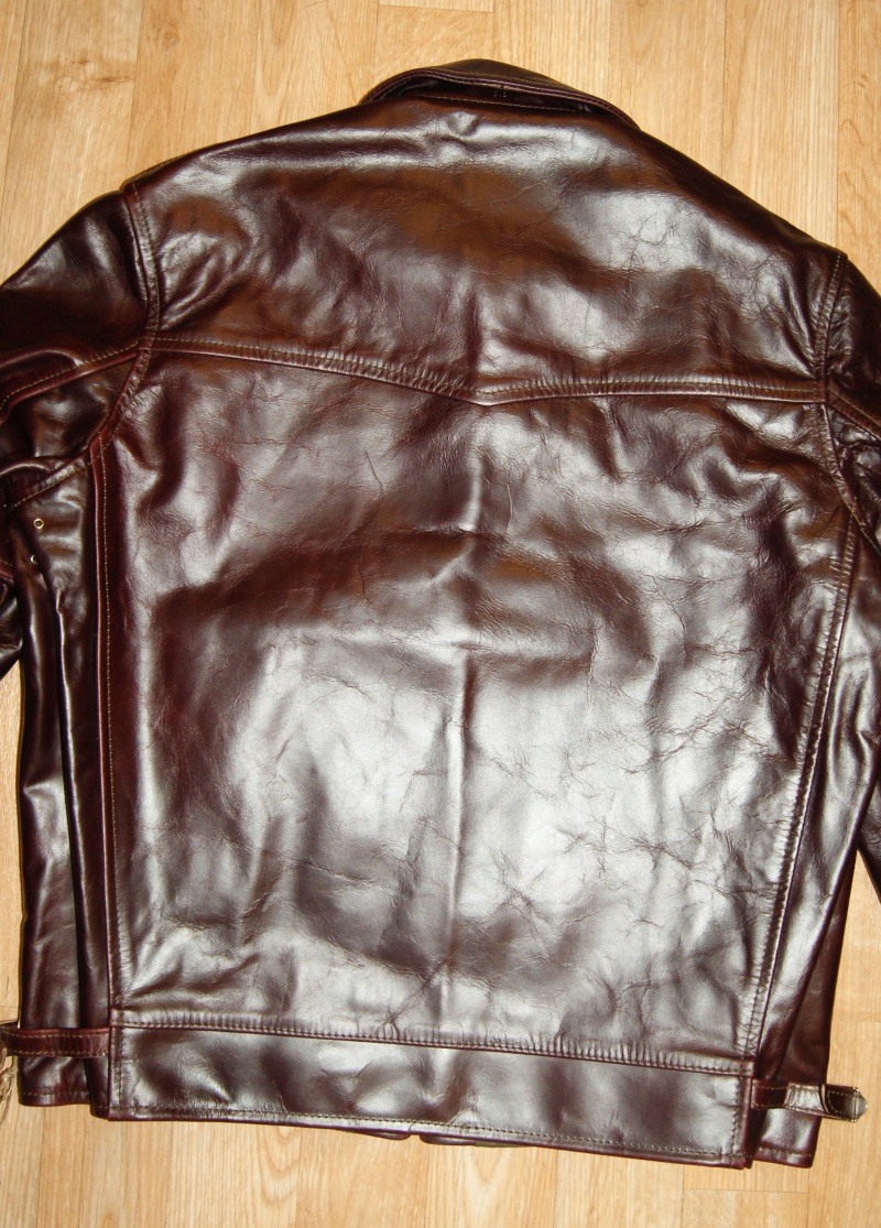 Aero Zip-Sleeve Highwayman Cordovan CXL Steerhide back.jpg