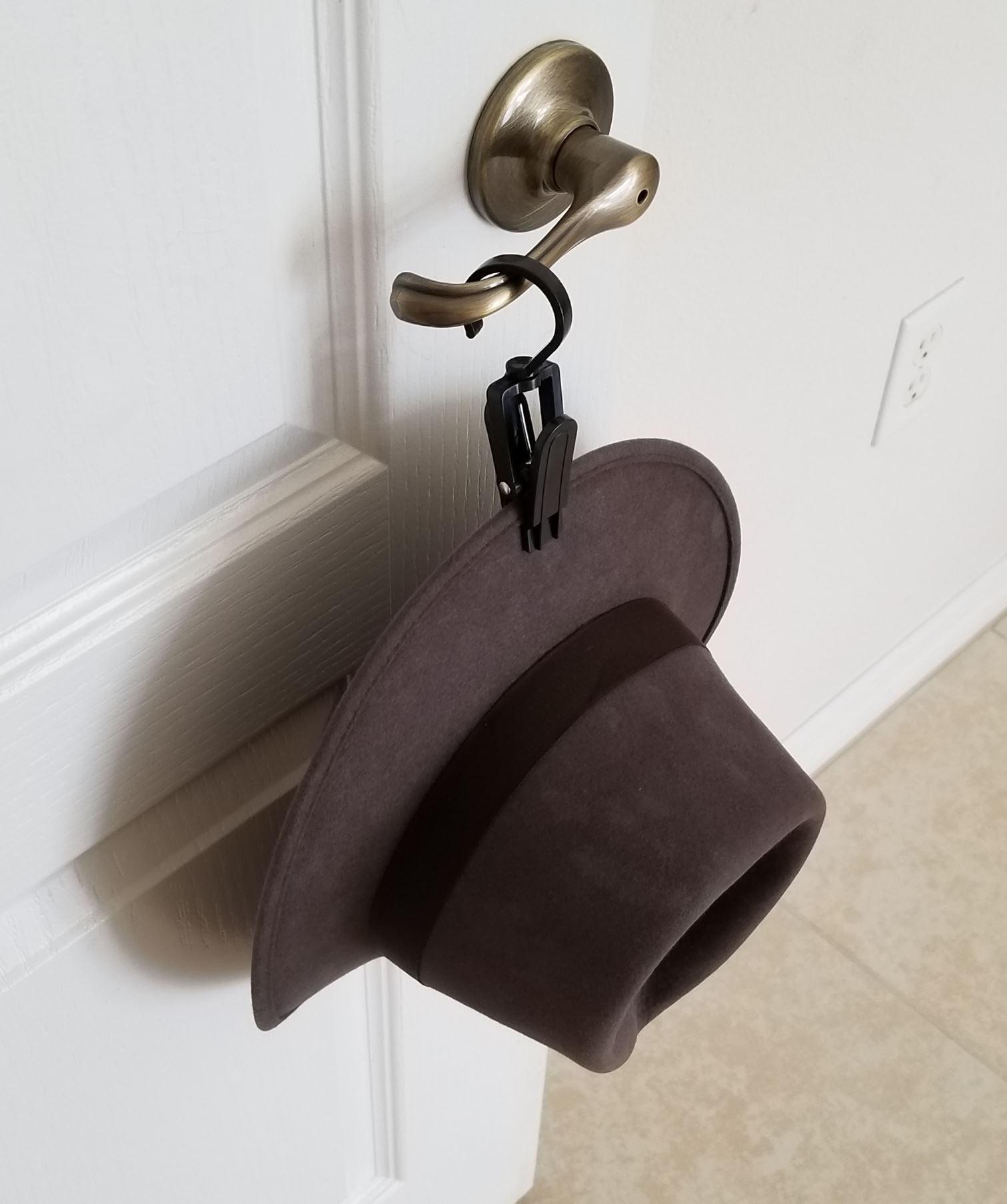 Cleaver Clips hanging from the door.JPG