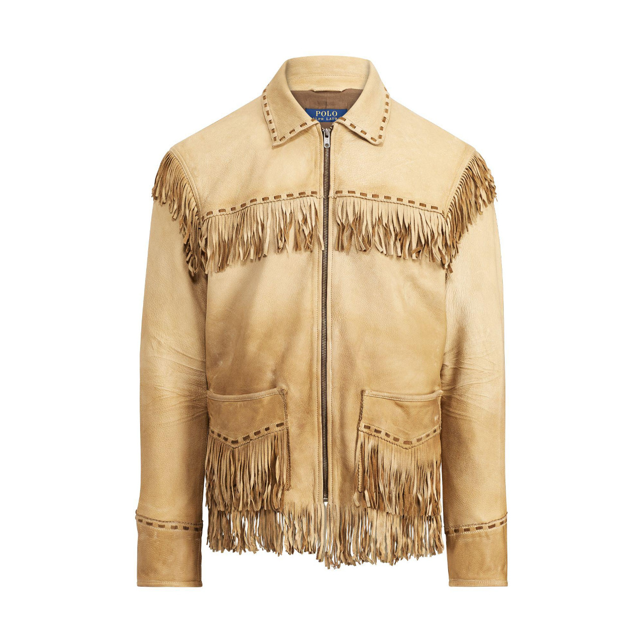 Ralph Lauren Camel Fringed Jacket.jpeg