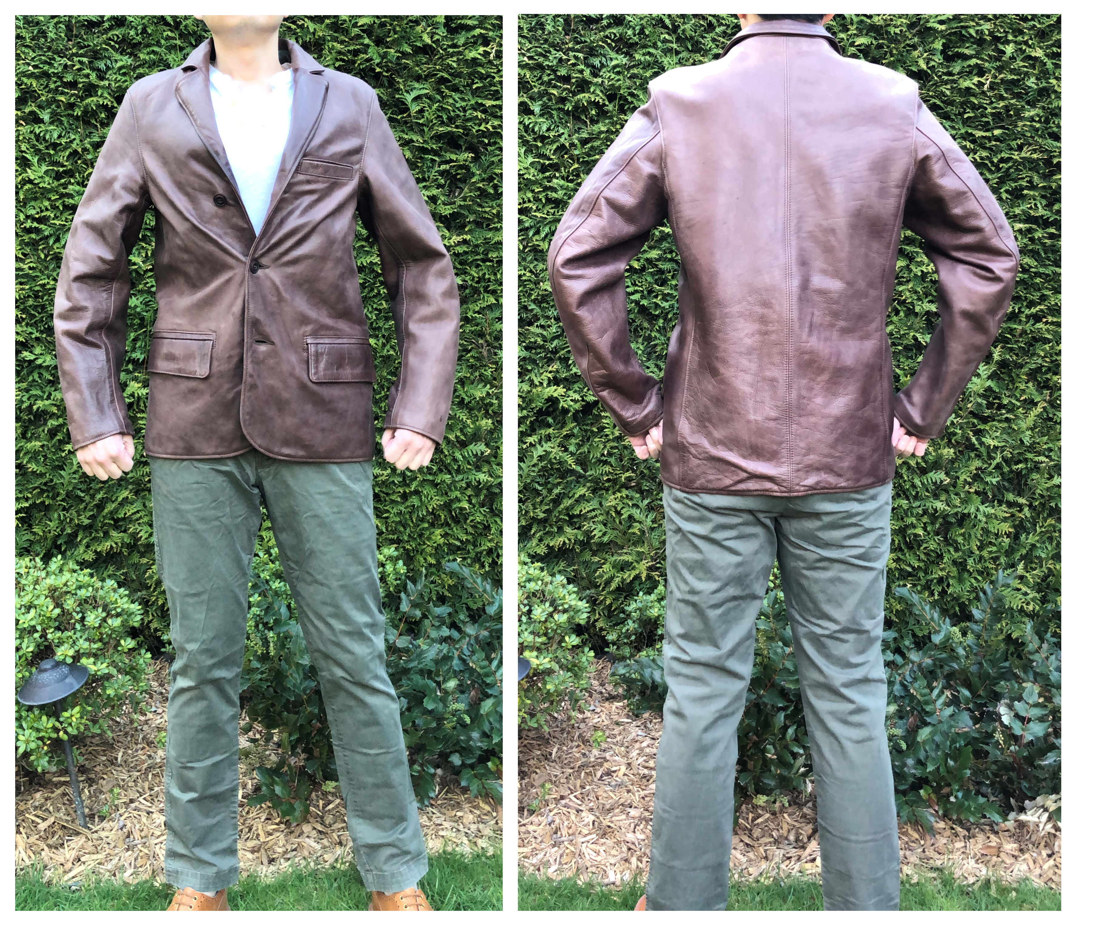 Simmonsbilt Blazer Fit Blattwerk Brown.jpg