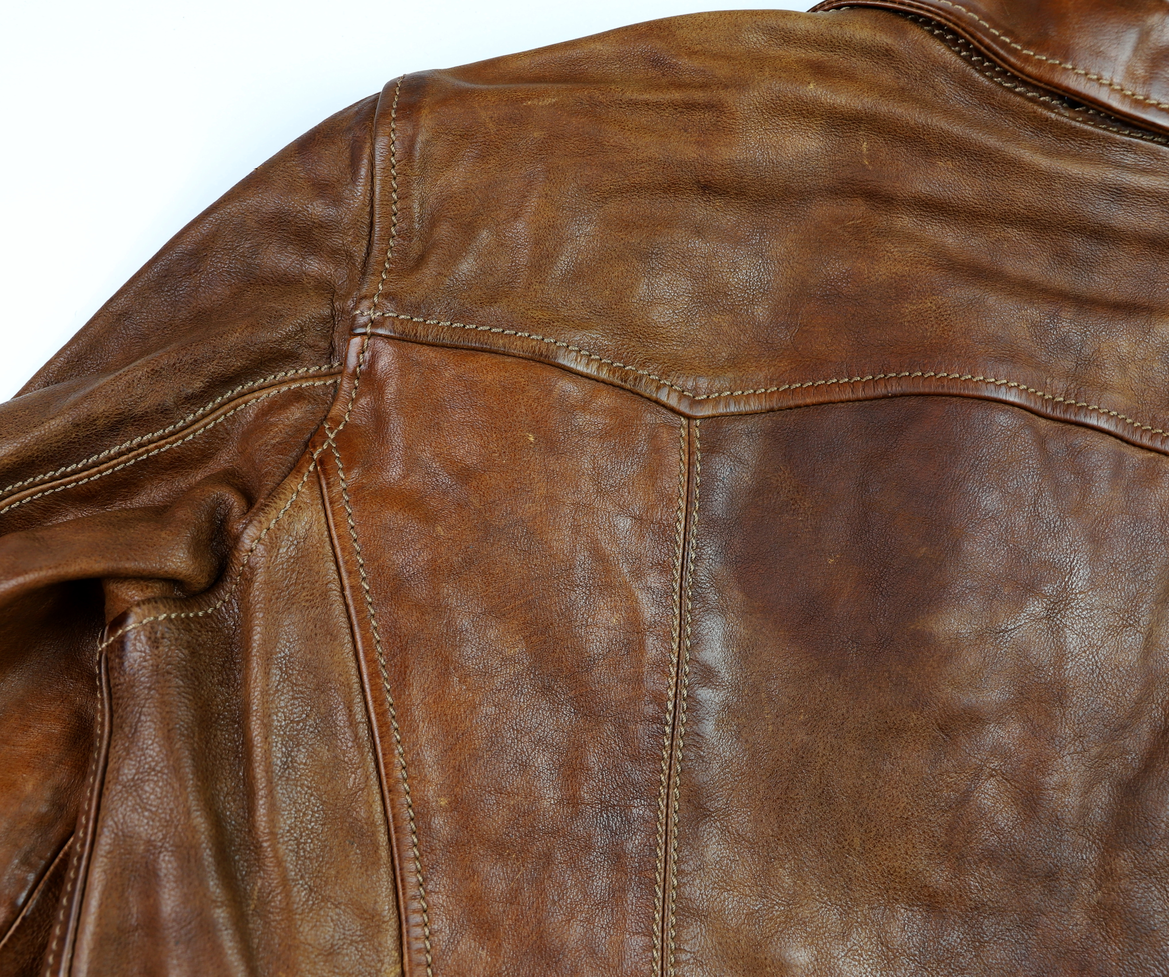 Thedi Aegean Half Belt Light Brown Buffalo KCA back yoke.jpg