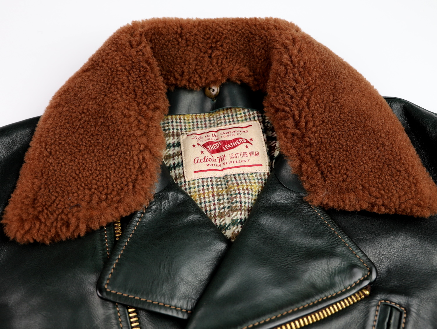 Thedi Evander Evergreen Kingdom Cowhide shearling collar.jpg