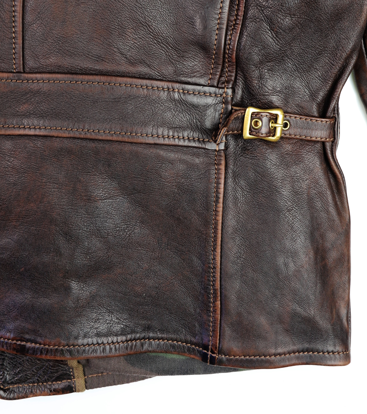 Thedi Hektor Chestnut Bruciato Horsehide side cinch.jpg