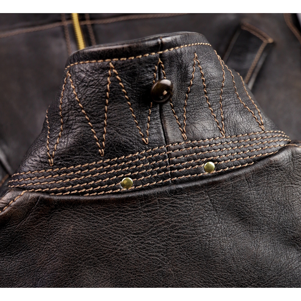 Thedi Idas Black Teacore Bruciato Horsehide M37 collar stitching IG square.jpg