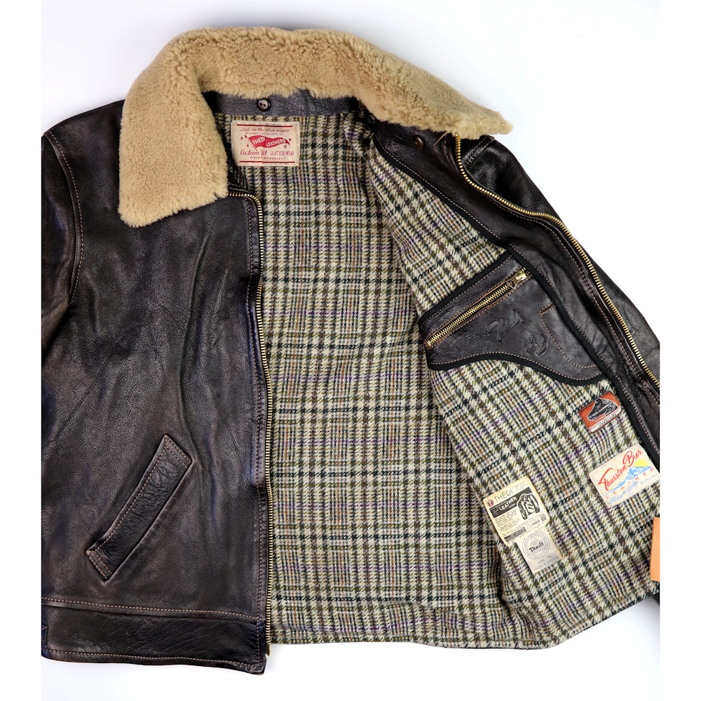 Thedi Idas Black Teacore Bruciato Horsehide XL52 tweed wool lining IG square.jpg