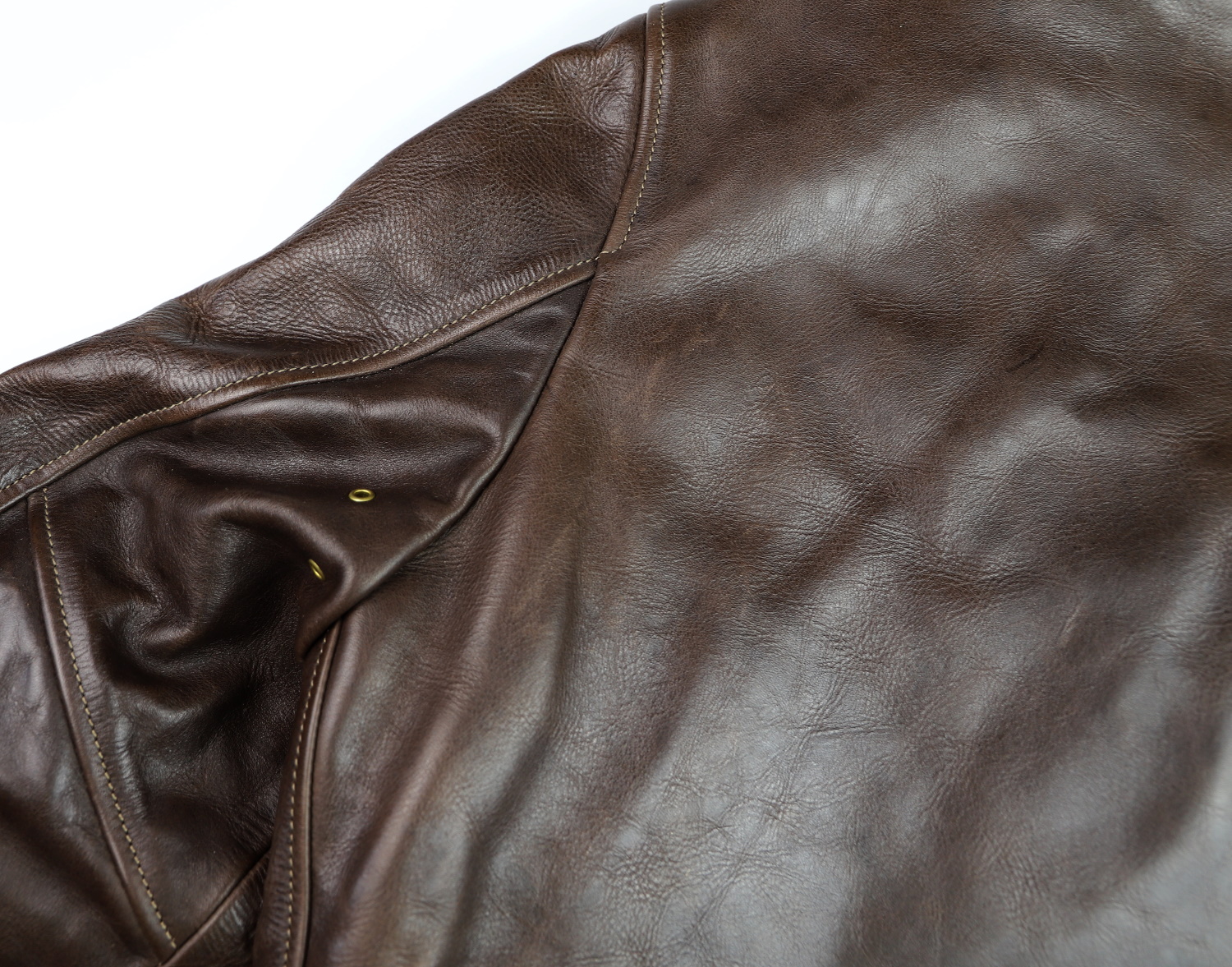 Thedi Markos Button-Up Shawl Brown Cowhide L1 upper back.jpg