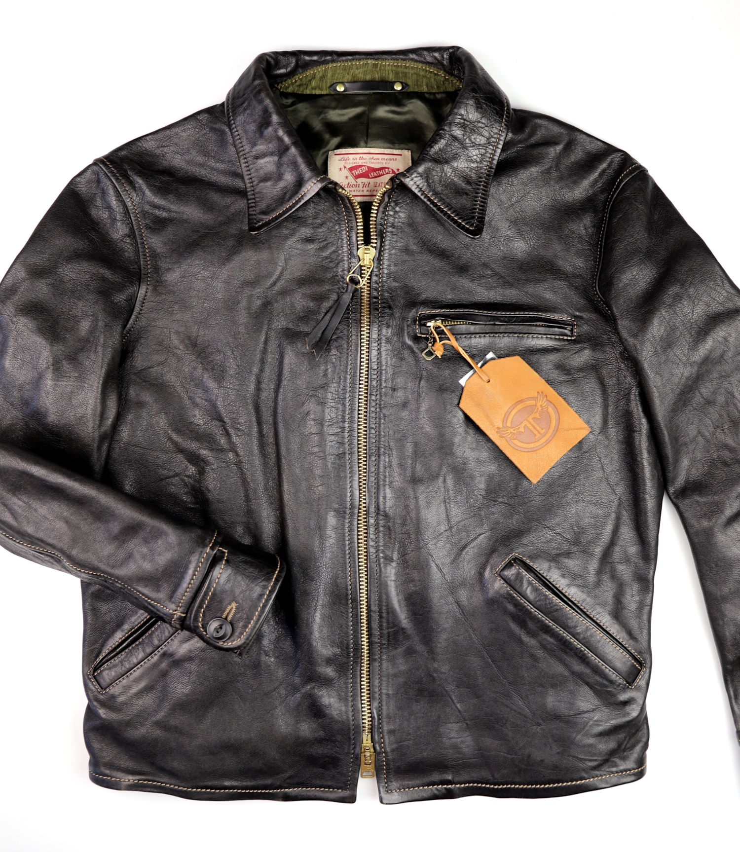 Thedi Memphis Black Teacore Bruciato Horsehide front.jpg