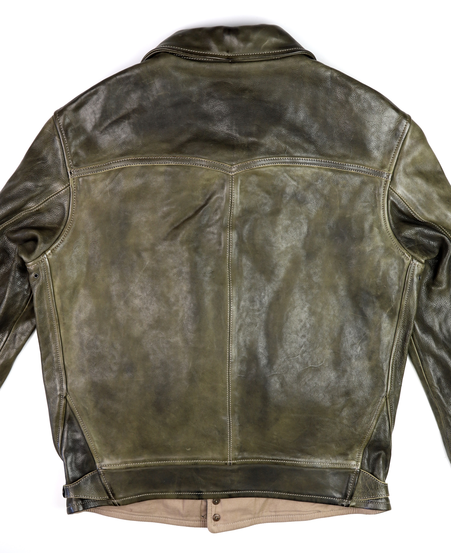 Thedi Niko Green Cowhide back.jpg