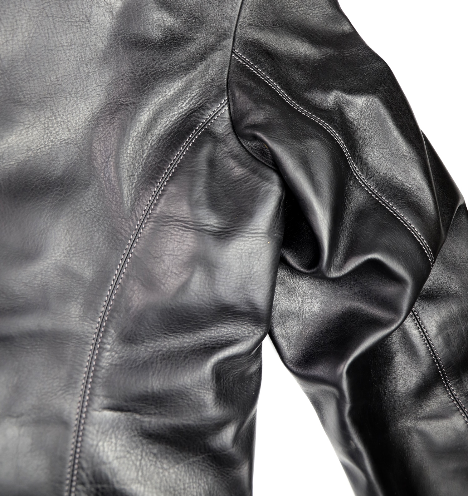 Thedi Peacoat Black Italian Horsehide stitching.jpg