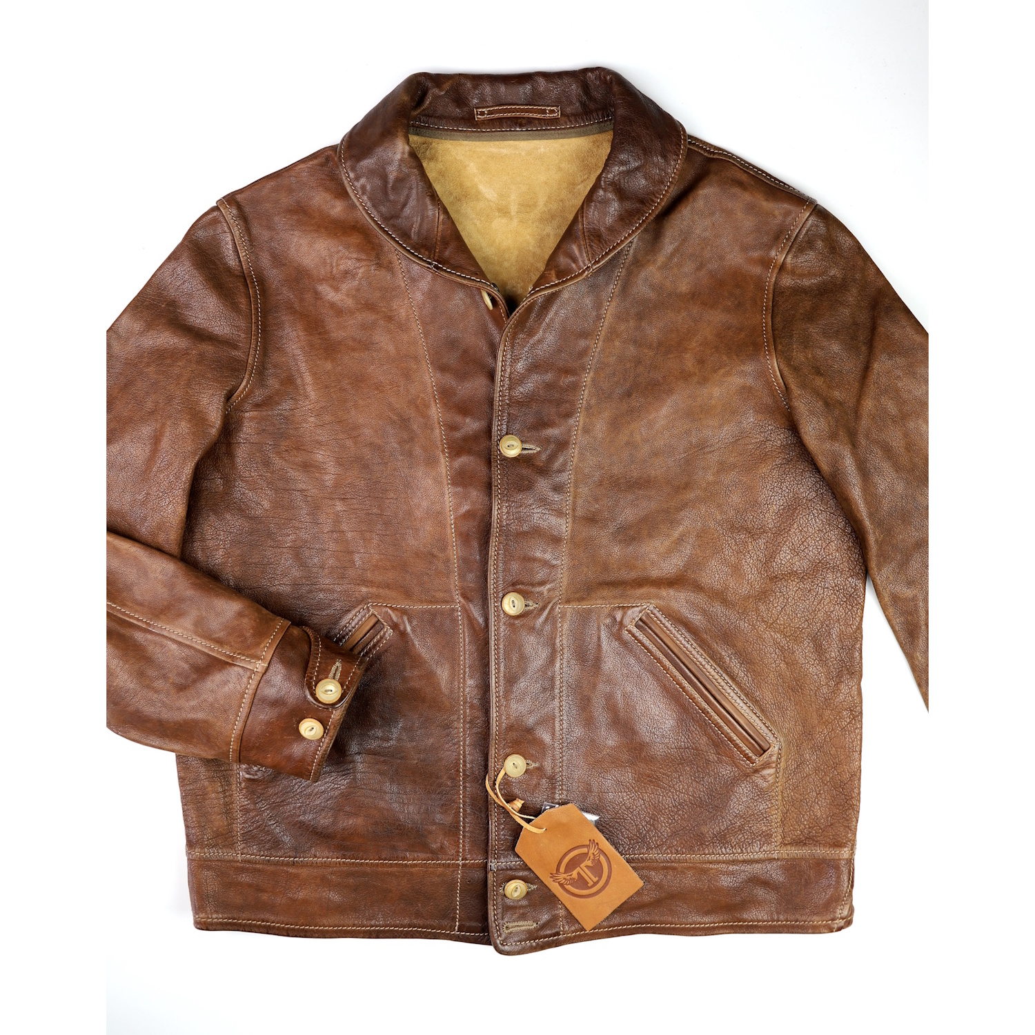 Thedi Unlined Daskalos Light Brown Toscano Buffalo front IG square.jpg