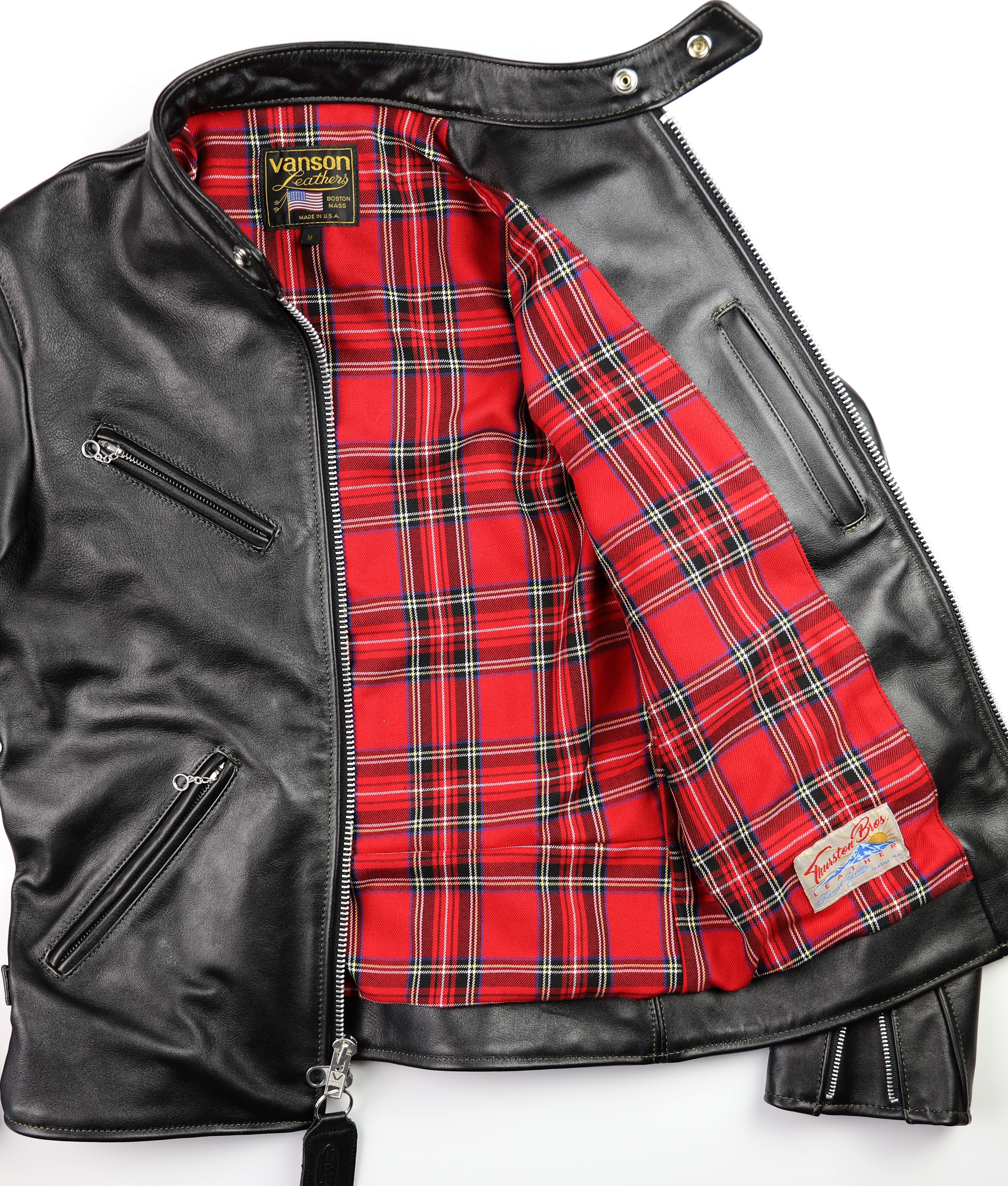 Vanson Agent X Z150 Medium red plaid lining.jpg