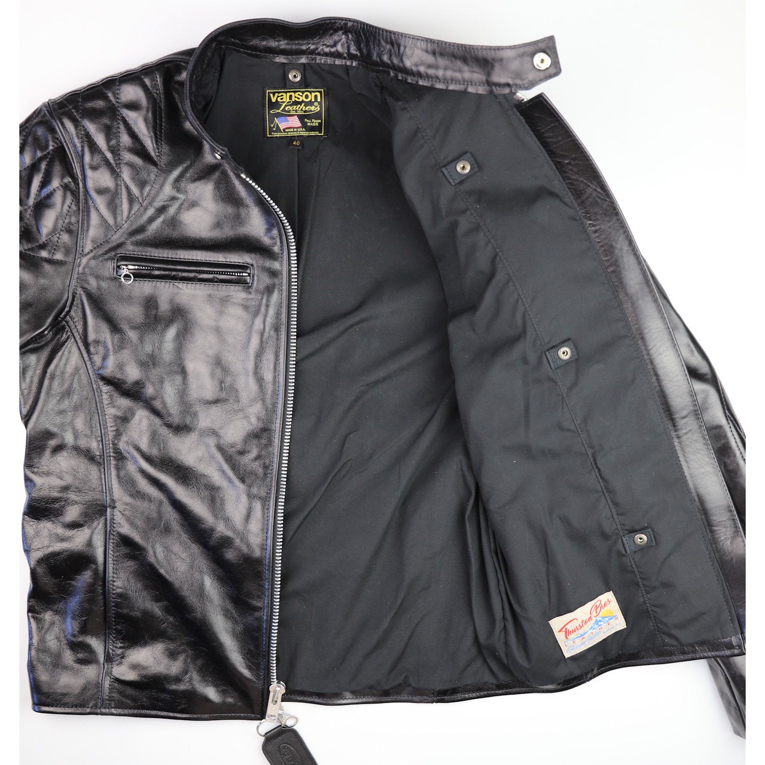 Vanson Comet Black Bainbridge quilted black rayon lining.jpg