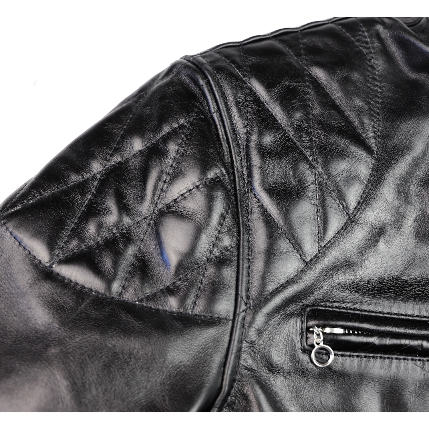 Vanson Comet Black Bainbridge quilted shoulder quilting.jpg
