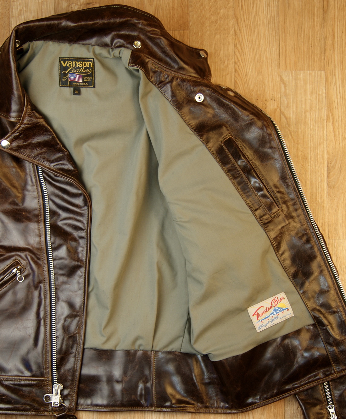 Vanson Daredevil Bainbridge XL with Olive Tan Lining.jpg