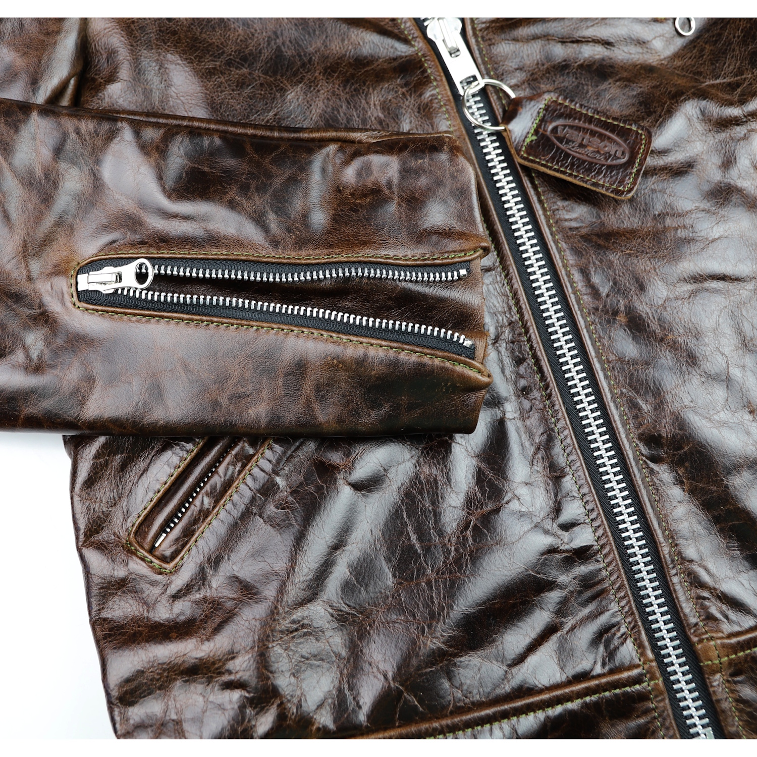 Vanson Daredevil Dark Hickory Vancouver WU2 sleeve zipper.jpg
