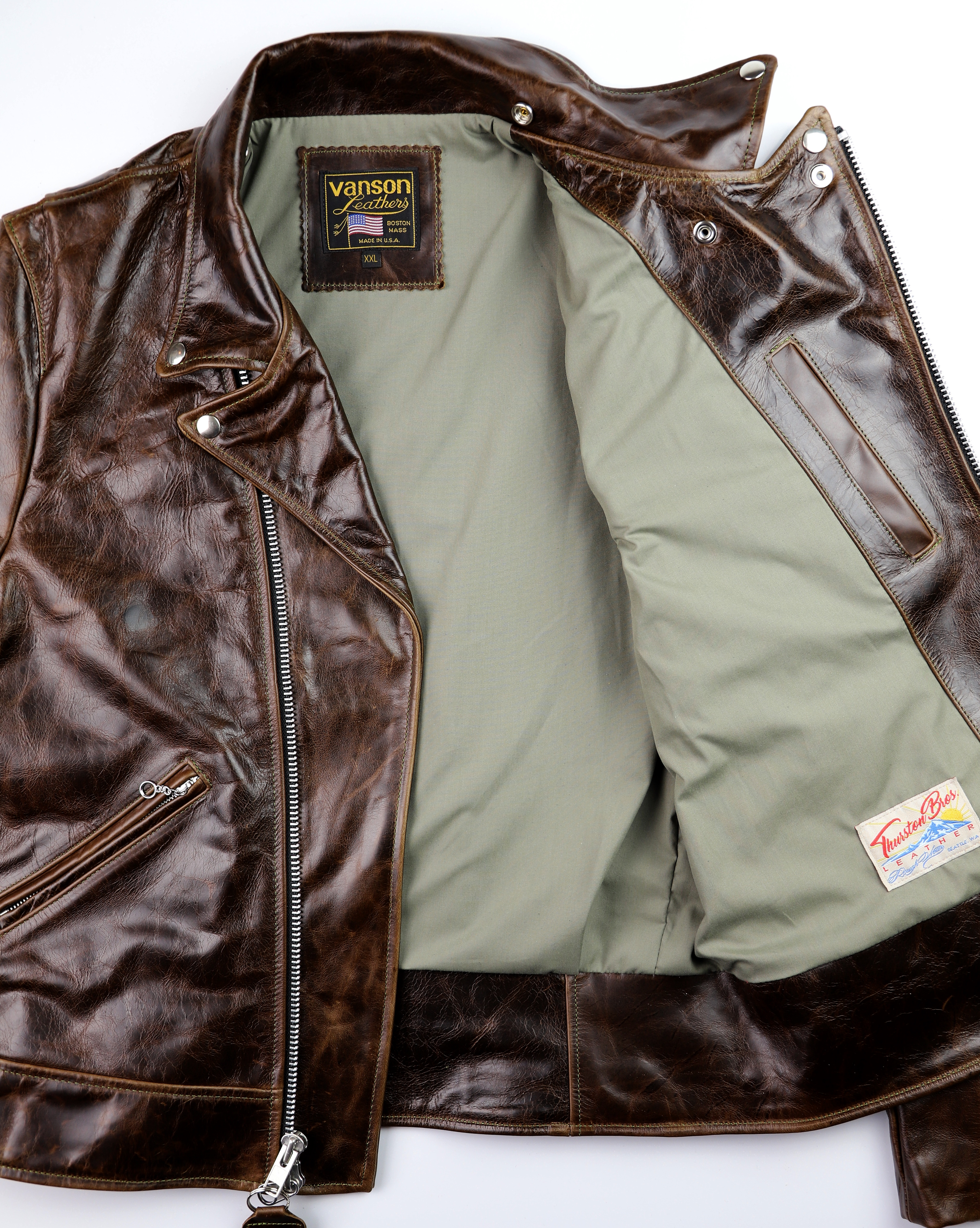 Vanson Daredevil Size **L Dark Maple Bainbridge MM88 Open.jpg