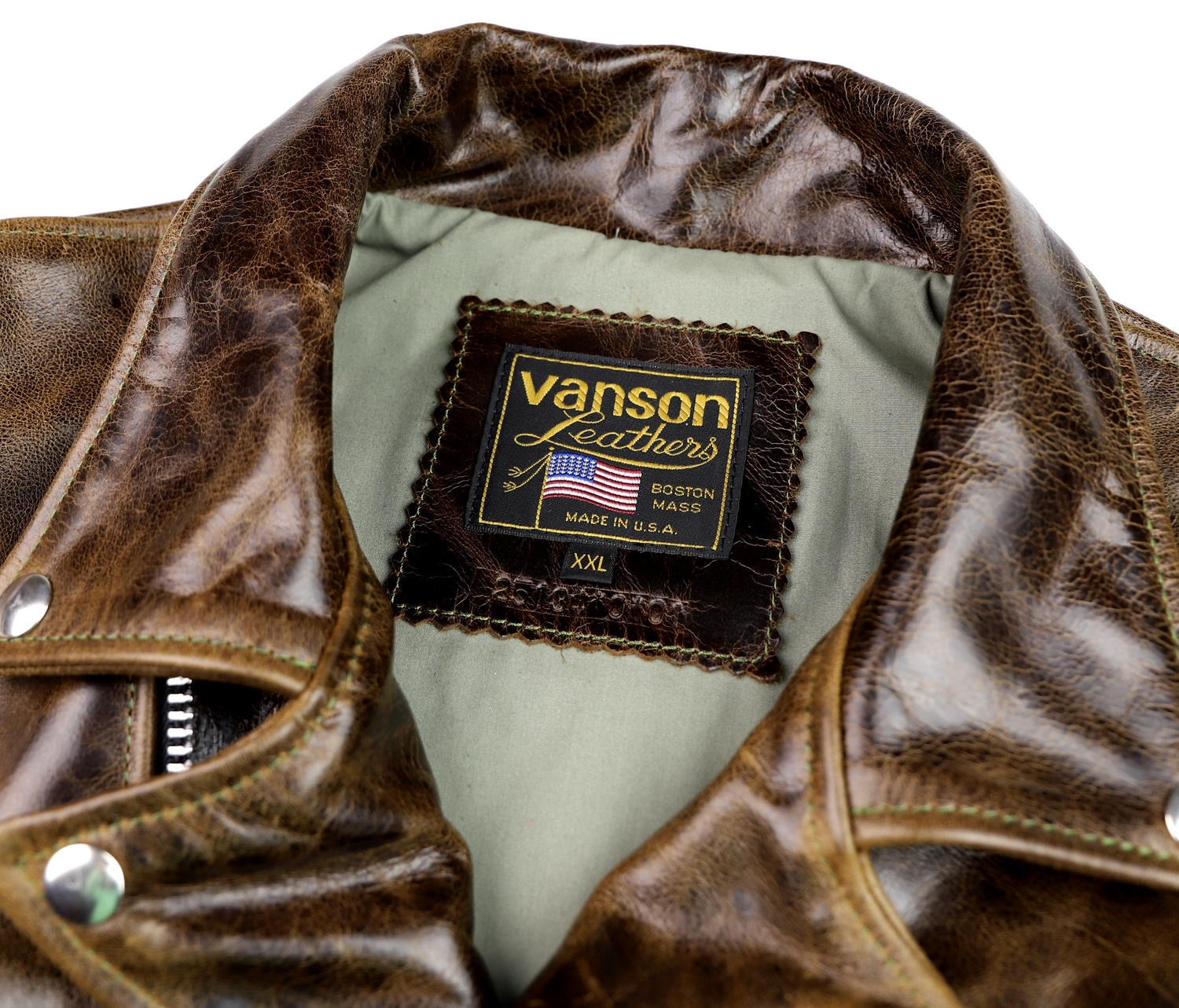 Vanson Daredevil XXL Dark Maple Bainbridge TR9 tag.jpg