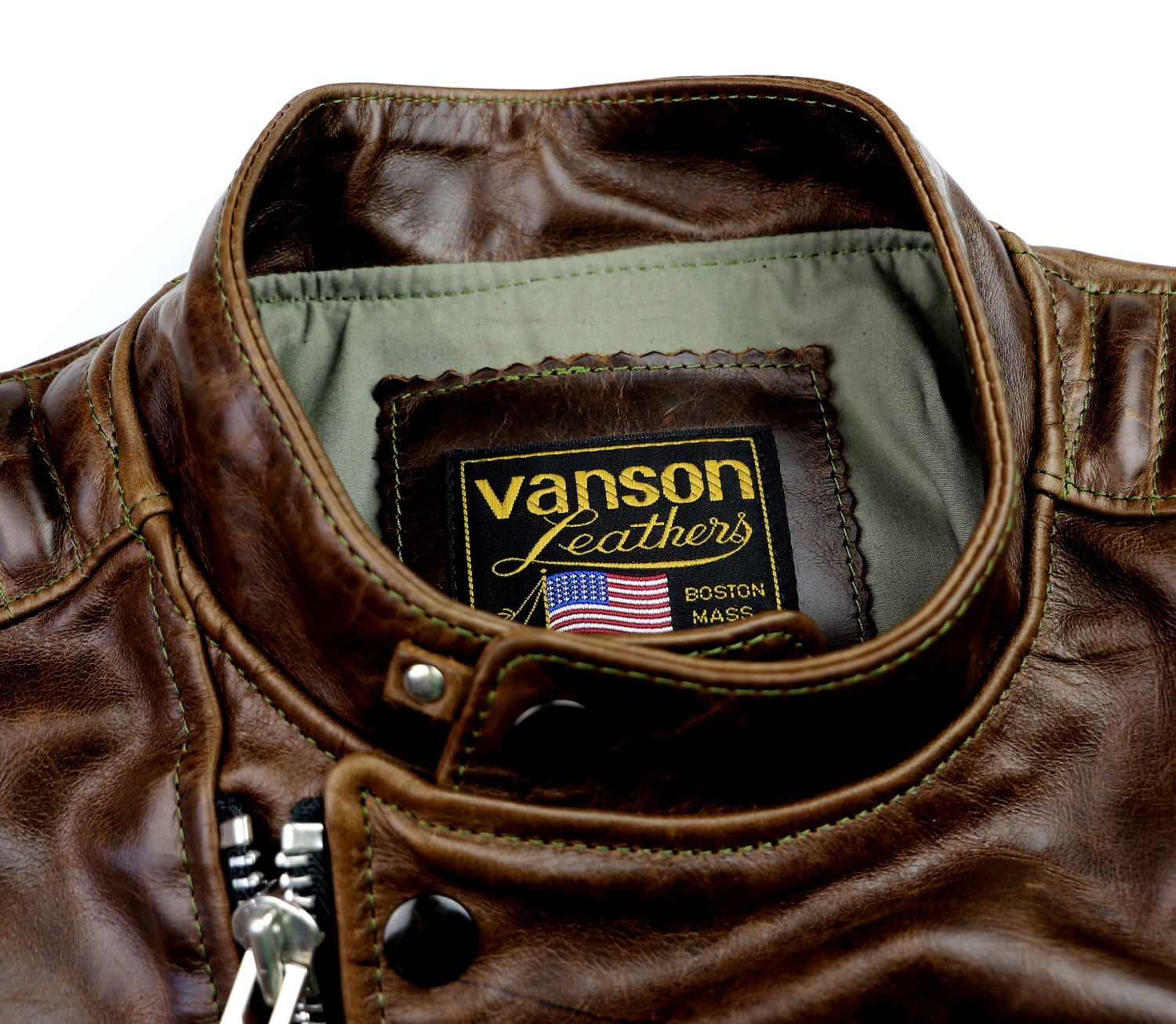 Vanson Portland Dark Maple Bainbridge MX99 tag.jpg